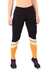 Calça Legging e detalhe amarelo Fitness Preto Com listras Branco | REF: LC32 - comprar online