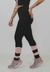 Calça Preto com Rosê Detalhe Canela Legging Fitness | REF: LX91 - comprar online