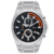 Relógio Orient Cronógrafo Masculino MBSSC237 - Prata e Laranja