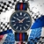 Relógio Seiko Azul Pulseira Pano Bicolor SUR509B1 - comprar online