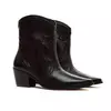 Bota Western Couro Preto Cecconello 2146005-2