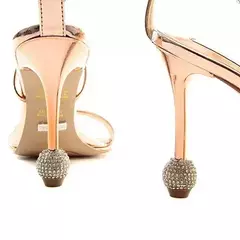 Sandália Cobre Salto Fino Cecconello 2016001-3 - Savannah Shoes