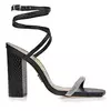 Sandalia Salto Alto Snake Preto Uza D21a925a0031