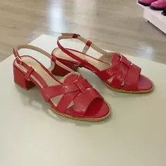 Sandalia Salto Medio Vermelho Savannah 5420f-1441