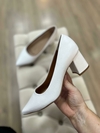 Scarpin Salto Medio Savannah Branco 6274A-8219C