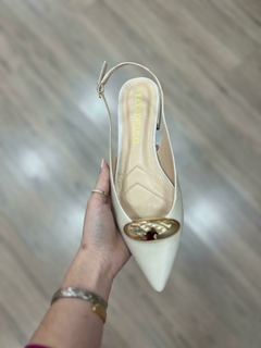 Slingback Cecconello Off White 2475002-7 - comprar online