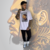 Camiseta Oversized Chris Brown - Branco • The Court Concept - - comprar online