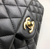 Bolsa CH double flap classic - Lambskin preta com dourado na internet