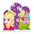 Trio De Painel Romano Polly Pocket