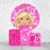 Kit Painel De Festa Redondo Barbie + Trio De Cilindros Em Tecido - comprar online