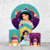 Kit Painel De Festa Redondo Princesa Jasmine + Trio De Cilindros Em Tecido - comprar online