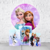 Kit Painel De Festa Redondo Frozen + Trio De Cilindros Em Tecido - comprar online