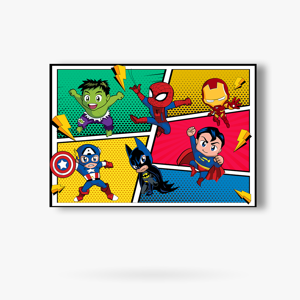 Painel Retangular Mini Vingadores