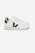 TENIS VEJA V-12 LEATHER WHITE LOGO VERDE CAMURÇA