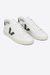 TENIS VEJA V-12 LEATHER WHITE LOGO VERDE CAMURÇA na internet