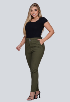 Calça Clochard Feminina Cintura Alta_Verde Escuro_2
