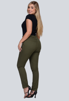 Calça Clochard Feminina Cintura Alta_Verde Escuro_3