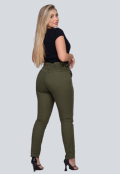 Calça Clochard Feminina Cintura Alta_Verde Escuro_4