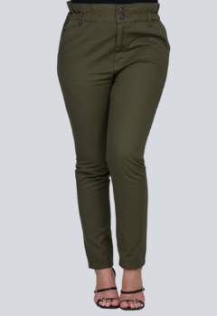 Calça Clochard Feminina Cintura Alta_Verde Escuro_5