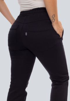 Calça Feminina Moletom Fibra de Algodão - Preto_9