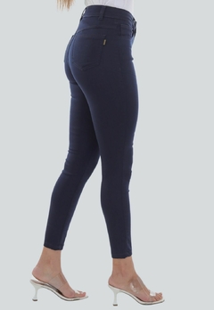 Calça Feminina Sarja Lycra - Azul Marinho