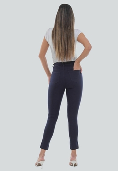 Calça Feminina Sarja Lycra - Azul Marinho6