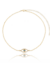 Choker De Olho Grego Cravejado Banhado em Ouro 18K - SEMIJOIA