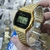 Relógio Casio Vintage Dourado A159WGEA-1DF com mostrador digital e pulseira metálica