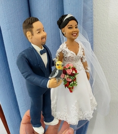 Topo de bolo casamento noivinhos Humanizados na internet