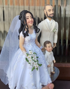 Topo de bolo casamento noivinhos personalizado Familia na internet