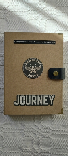 Caderno capa dura "JOURNEY" (Jornada - Viagem)