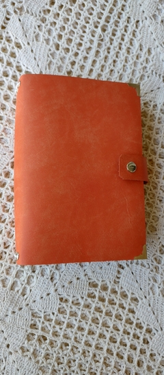 Traveler's notebook _ couro laranja