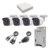 KIT TurboHD 1080 Lite / DVR 4 Canales / 4 Cámaras Bala (exterior 2.8 mm) / Transceptores / Conectores / Fuente de Poder Profesional