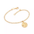 Pulseira com Pingente Elementos Mar Banhada a Ouro 18k