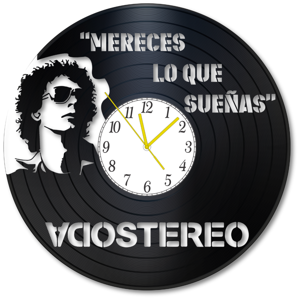 Reloj de shops pared disco vinilo