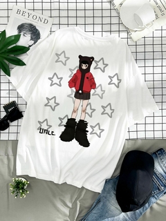 Chica con estrellas - playera casual