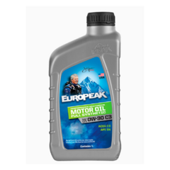 Oleo de Motor Peak Full Synthetic Europeak SAE 0W30 API SN ACEA C3 Sintetico 1L