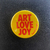 Pin Art, Love, Joy - Amarillo y Naranja