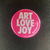 Pin Art, Love, Joy - Magenta y Blanco