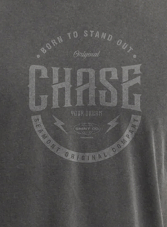 Camiseta Chase Your Dream masculina - estonada chumbo - comprar online