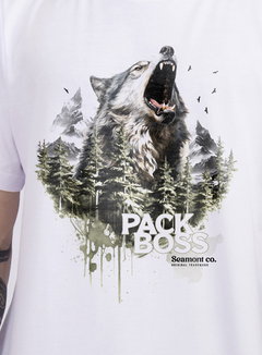 Camiseta Pack boss masculina - branca - comprar online