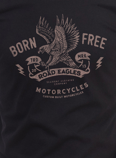 Camiseta Road Eagles masculina - preta - comprar online