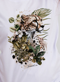 T-shirt Tropical Forest feminina - branca - comprar online