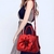 Bolsa Grande Feminina Tote Modelo Flowers Vermelha 1