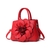 Bolsa Grande Feminina Tote Modelo Flowers Vermelha