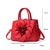 Bolsa Grande Feminina Tote Modelo Flowers Vermelha 2