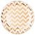 BALAO METALIZADO CHEVRON BOLA 18" - ROSE/BRANCO - comprar online