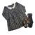 Vestido Xadrez Jacquard Preto - Mabi for babies