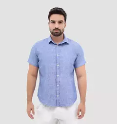 Imagem do Camisa Manga Curta Slim Fit Linho