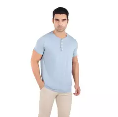 Camiseta Henley em Algodão Egípcio na internet